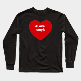 love Cmyk - Hashtag Heart Long Sleeve T-Shirt